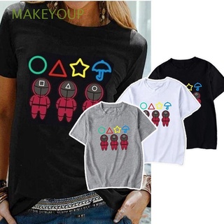 Makeyoup Camiseta unisex Casual con estampado De protección multicolor