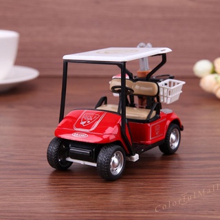 (colorfulmall) 1:36 escala aleación tire hacia atrás modelo coche alta simulación carrito de golf modelo de juguete