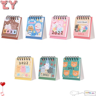 LY Home Cute Daily Scheduler Desktop Ornaments Desk Calendar Table Planner Organizer Weekly Yearly Agenda Mini