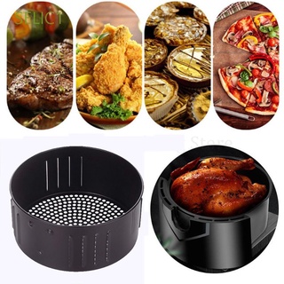 SELIC1 Non-Stick Baking Tray High Quality Cooking Tool Air Fryer Basket Fit all Airfryer Kitchen Roasting Sturdy Replacement Dishwasher Safe Kitchenware (1)