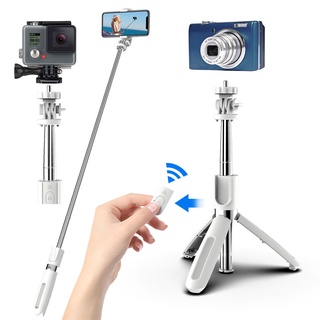 Trípode Para Selfie Inalámbrico Extensible L02 Teléfono Auto Stick Con Bluetooth Remoto 12fda (8)
