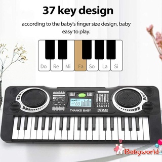 Teclado de Piano para niños - 37 teclas electrónicas Piano instrumento Musical teclado