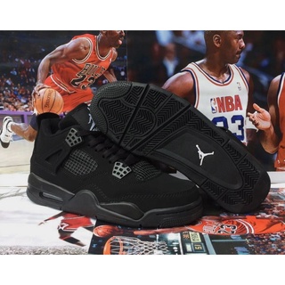 Ready stock Air Jordan 4 Retro AJ4 Black Cat Basketball shoes CU1110-010