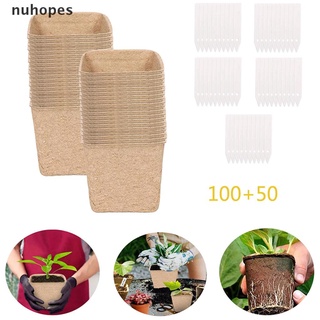 nuhopes 40pieces 6cm protección ambiental jardín turba macetas planta plántulas arrancadores co (1)