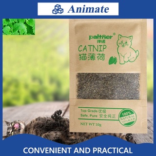 nuevo orgánico 100% natural premium catnip ganado hierba 10g mentol sabor divertido gato juguetes animate1
