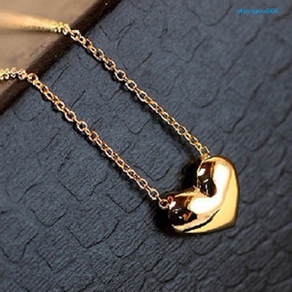 [SH] collar con colgante de corazón de amor elegante para mujer/cadena/accesorio de joyería/regalo (2)