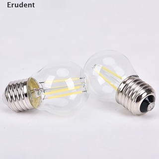 [Erudent] Bombilla LED foco 2W/4W/6W E27 COB vela/punta de llama G45 filamento lámpara de vidrio