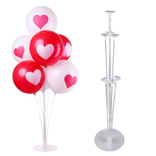 hfz - soporte de columna transparente reutilizable para globos de mesa, cumpleaños, boda, fiesta