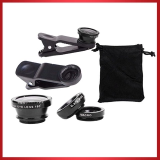 Kits de lente de cámara con Clip giratorio de 360 grados/lente Macro de gran angular