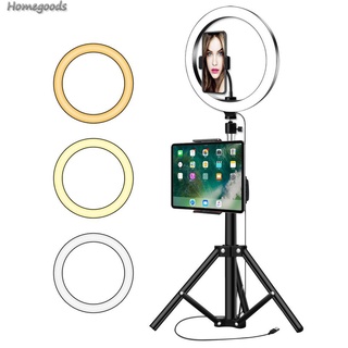 Good-26cm ABS LED anillo Selfie lámpara de relleno con trípode m para estudio de maquillaje