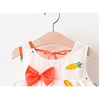 [tenismall.br]trajes De vestido de princesa con estampado de zanahoria sin mangas para bebés recién nacidos (4)