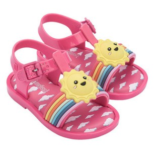 Cc&mama de dibujos animados sol zapatilla de niños sandalias Mini Melisa Jelly zapatos de bebé sandalias arco iris nube zapatos de playa (4)