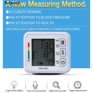 [fulseep] monitor digital automático de presión arterial para muñeca bp cuff machine dispositivo de prueba para el hogar trht