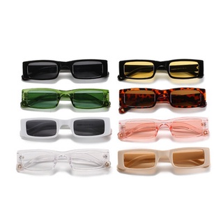Gafas de color caramelo con montura Tonos femeninos UV400 Gafas de sol rectangulares pequeñas Sombras para mujeres y hombres