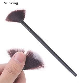 [asolado] Corrector en forma de ventilador delgado mezcla acabado resaltador cepillo de maquillaje herramienta de maquillaje