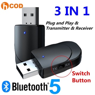 ✅Hot KN330 Bluetooth 5.0 Audio Transmitter Receiver Two-in-One USB Computer TV Adapter Car Dual Output beautyy8