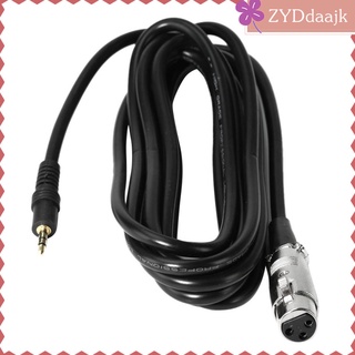 3 pines xlr hembra a 3,5 mm 1/8\\\" cable adaptador macho 0,5 m, cable de micrófono