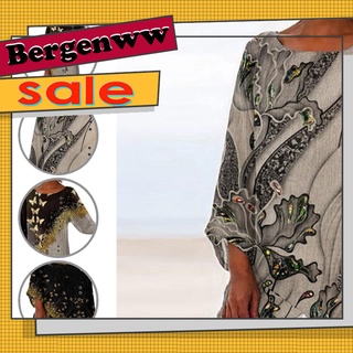 <Bergenww_my> Blusa Casual de secado rápido de mariposas impresión otoño largo jersey delgado Streetwear (1)