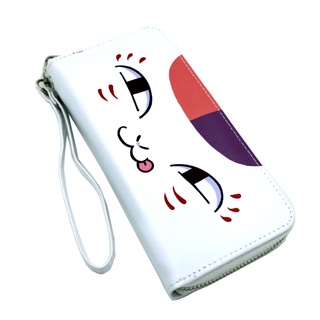 Natsume Yuujinchou colorido largo PU cremallera cartera teléfono celular embrague gato profesor bolso con cinturón (3)
