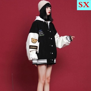 Chaqueta de uniforme de béisbol chaqueta acolchada para mujer 2021 otoño e invierno nuevo estilo coreano casual all-match ins top coat