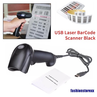 escáner láser usb portátil con cable lector de código de barras escaneo de mano para la máquina pos.