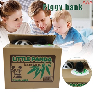Panda roba dinero banco niños hucha juguete moneda banco para ahorrar dinero