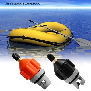 [threegoodstonescool] Air Valve Adaptor Wear-resistant Rowing Boat Alloy Kayak Inflatable Pump