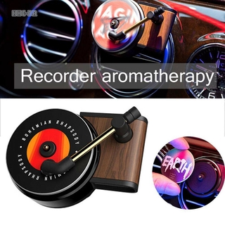 Retro coche aire acondicionado salida Perfume Record Player coche aromaterapia