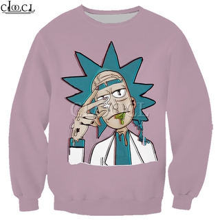 CLOOCL Anime Rick and Morty impresión 3D venta caliente hombres Casual Harajuku suéter
