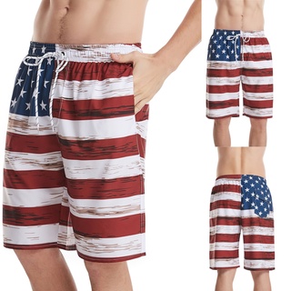 Pantalones cortos De playa con estampado De bandera Americana/shorts/shorts/pantalones cortos De playa para hombre
