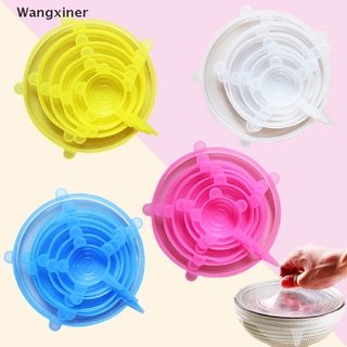 [Wangxiner]6Pcs Kitchen Silicone Lid Reusable Airtight Food Wrap Covers Stretchy Wrap CoverHot Sell (1)