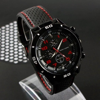 Reloj de pulsera analógico de cuarzo impermeable de acero inoxidable | reloj deportivo de silicona de acero inoxidable impermeable