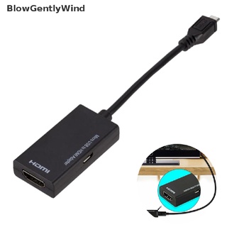 blowgentlywind cable adaptador micro usb 2.0 a hdmi hdtv tv hd para teléfono celular samsung lg s7 bgw