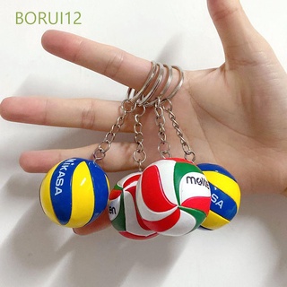 Borui12 llavero con colgante Para vóleibol De regalo De cumpleaños/Voleibol De cuero