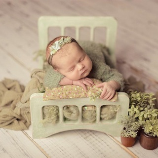 gaea* Newborn Posing Detachable Mini Bed Baby Photo Shooting Props Wooden Crib Infant Photograph Accessories