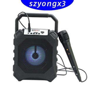 [HeatWave] Altavoz recargable con micrófono con cable amplificador de voz TF tarjeta USB
