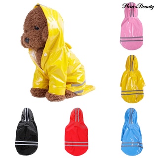 Hearsbeauty funda De lluvia impermeable con capucha Para mascotas