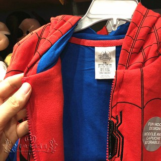 Shanghai Disney Store Marvel Spiderman dibujos animados lindo niños con capucha de manga larga sudadera chamarra (3)