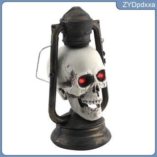 creepy halloween cráneo linterna luz juguete celebración decoración foto props