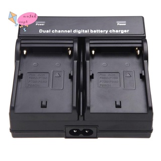 Cargador De batería dual De canal Para SONY NP-F970 F750 QM91D FM50 FM500H FM55H F960