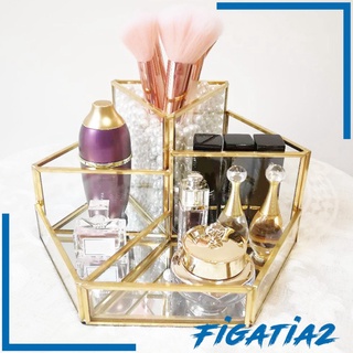 [FIGATIA2] Cepillo de maquillaje transparente para arco iris, organizador de almacenamiento de uñas, soporte para lápiz labial (8)
