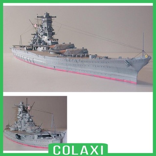 [COLAXI] Exquisito 3D Yamato Navy Ship Puzzle DIY papel modelo Kits colección de juegos