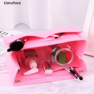 timehee 1pc bolso organizador cosmético bolso insertar bolsa de fieltro bolsa de almacenamiento caso.