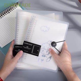DANDRADE 60 Sheets Loose Leaf Notebook Spiral Binder File Folder Inner Core Paper Diary Notepad Office School Supplies Transparent Notebook Shell Refill Spiral Binder Loose Leaf Ring Notebook Binder