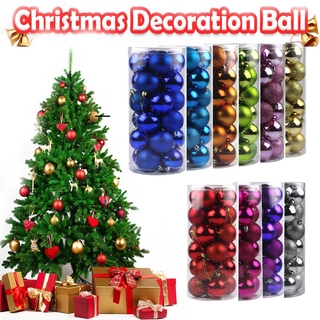 4/6/8 cm árbol de navidad bolas de purpurina decoraciones/mas fiesta colgante bola de plástico adornos/hogar año nuevo boda fiesta (1)