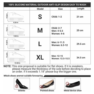 [bsb] fundas de silicona impermeables con cremallera para zapatos de lluvia, reutilizables, antideslizantes, sobresuelas [baishangbest] (3)