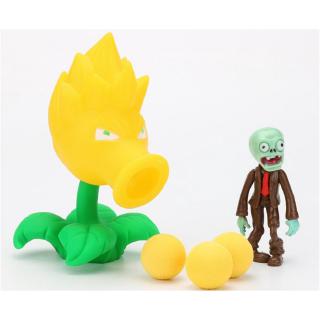 Nuevas plantas vs Zombies Peashooter PVC figura de acción modelo de juguete regalos juguetes populares para niños bueno (8)