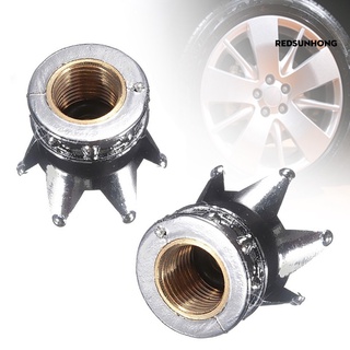Re útil Silver Crown neumático válvula de neumático vástagos cubierta de aire coche camión rueda llanta tapa de polvo