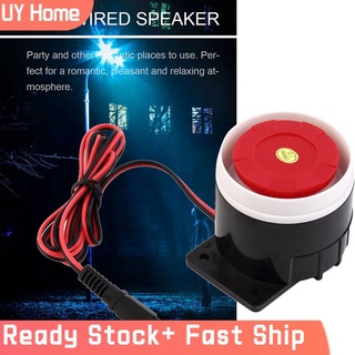 [0907] Sistema de alarma de sonido de 120 db para interior de sirena con cable Mini sirena de cuerno para seguridad en el hogar [UYHOME]