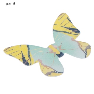 [ganit] 42 piezas mixtas de mariposa comestible glutinosas obleas de papel de arroz para tartas de cupcake [ganit] (6)